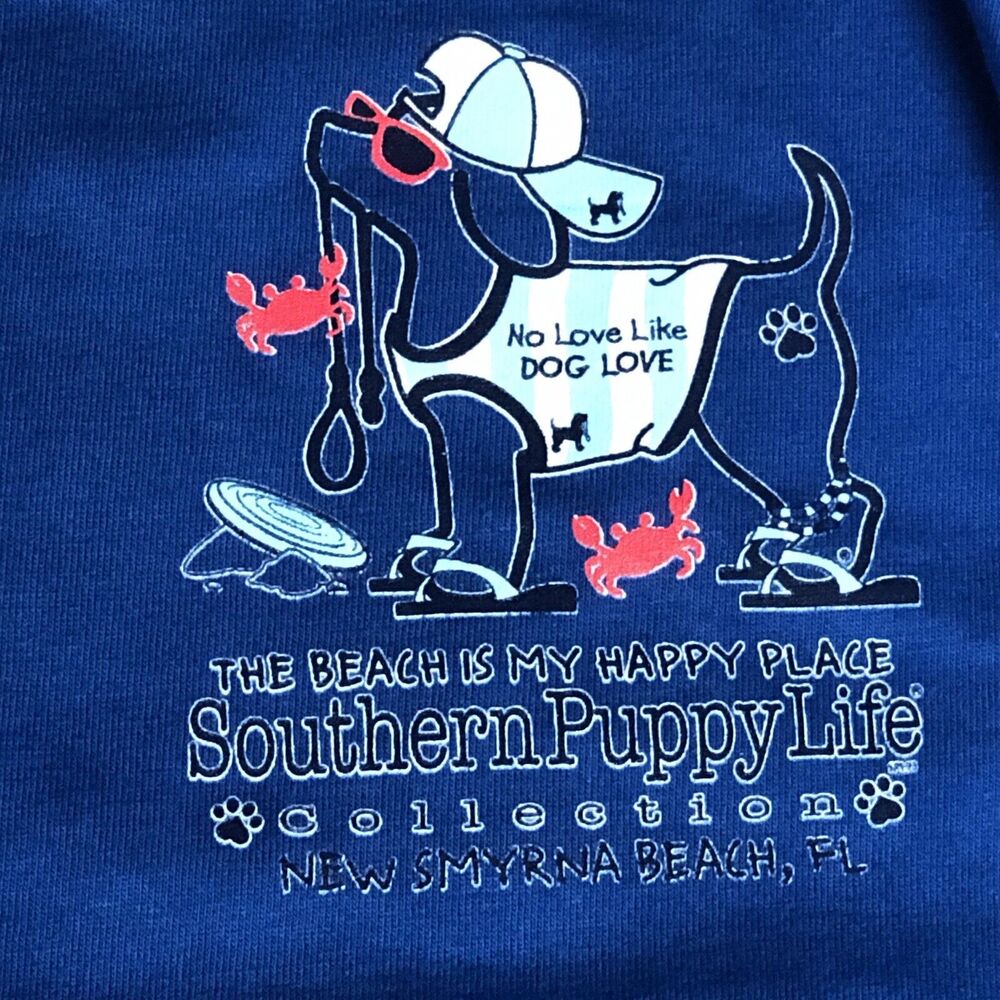 NWT Women's 2XL Long Sleeve Tee SPICY TUNA New Smyrna Beach Blue Dog Graphic NSB - Picture 5 of 8